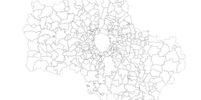 মস্কো পৌরসভা মানচিত্র
